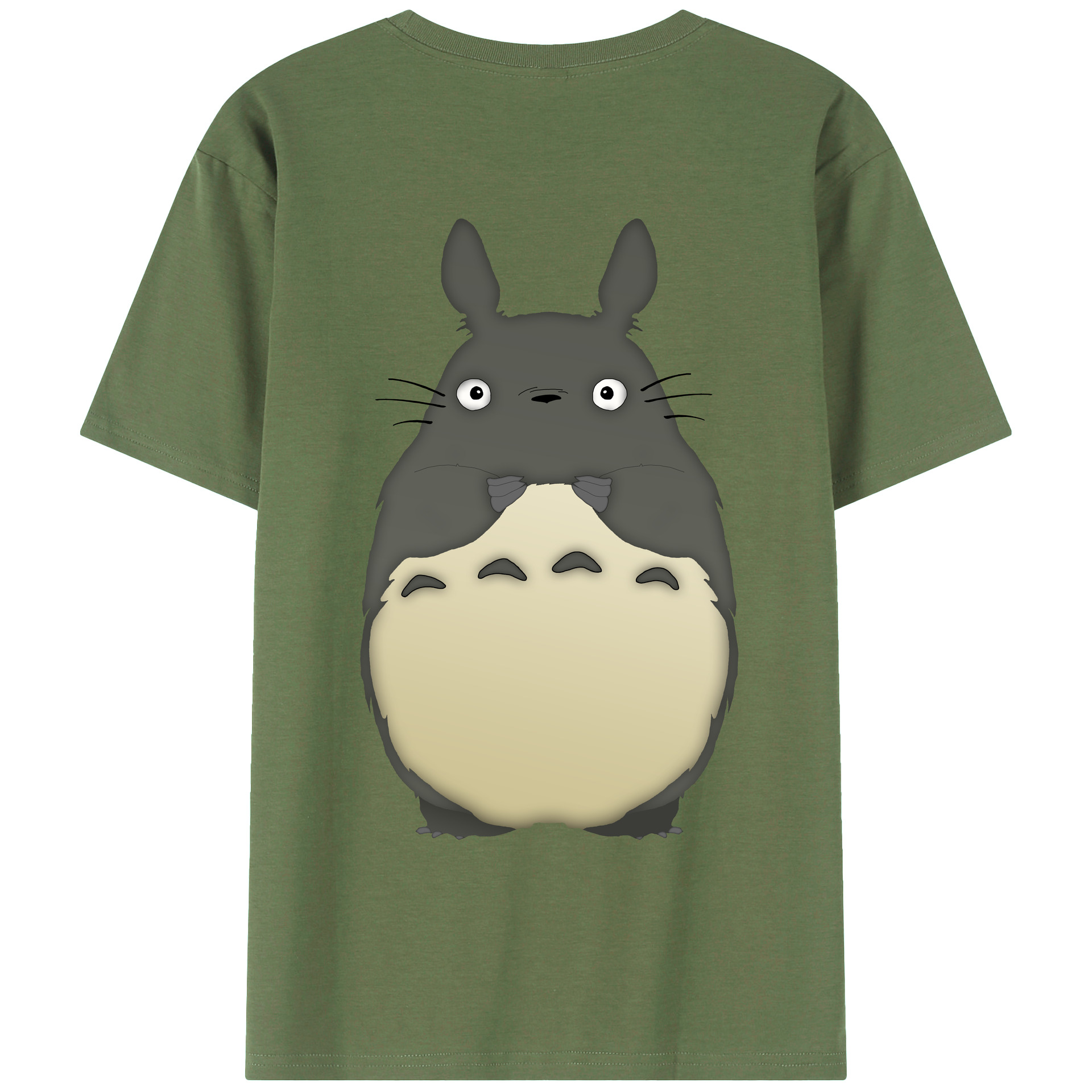 （画像用） となりのトトロ 草壁メイ 草壁サツキ My Neighbor Totoro Satsuki Kusakabe Mei Kusakabe 綿100％ メンズ半袖Tシャツ（バックプリント） 通気性
